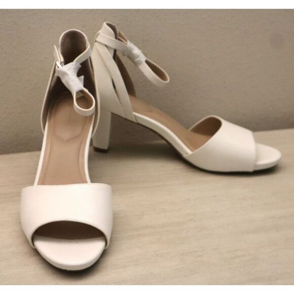 Giani Bernini Women's Sz 11M White Lizard Clarrice Memory Foam Dress Sandals - Picture 14 of 15